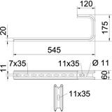 TPD/545, WSPORNIK ŚCIENNO-STROPOWY