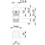 V-TEC/L, DŁAWIK V-TEC Z DŁ.GWINT.PG9 SZ