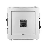 DECO Mechanizm gniazda komputerowego pojedynczego 1xRJ45, kat. 7, ekranowany, 8-stykowy, bez pola op