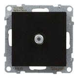 SUNO - Gniazdo TV typ  F  - końcowe - 1.5 dB, Czarny, Legrand