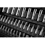 Klucze nasadowe, 1/4", 1/2", CrV, zestaw 94 szt.