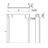 KBL300H50/3 KORYTKO 0,7 MM