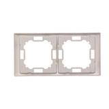 Simon Basic Neos Ramka 2-krotna NEOS – uniwersalna poziom i pion stal inox BMRC2/21 KONTAKT