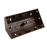 Simon 54 Premium Puszka natynkowa narożna 2-krotna do ramek PREMIUM brąz mat