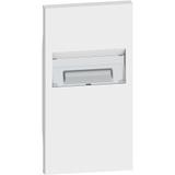 LIVING NOW - PLAKIETKA LAMPKI PRZESZKODOWEJ - 2 MODUŁY - BIEL, Bticino