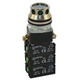 Przycisk NEF30-KL3X3Y/24V zielony