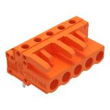 MCS-MIDI Classic gniazdo kątowe 5-bieg. pomarańczowe raster 5,08 mm /100szt./ WAGO