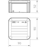 T 40, SKRZYNKI ROZGAŁĘŹNE 90X90X52