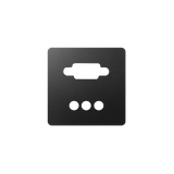 Simon 82 Pokrywa gniazda VGA+3RCA grafit