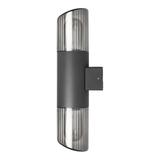 PEONIA oprawa ogrodowa hermetyczna 2xE27 max. 2x15W IP54 czarna Orno AD-OP-6580BE27PP ORNO
