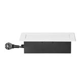 Gniazda meblowe wpuszczane w blat z płaskim frezowanym rantem, ładowarką USB i przewodem 1,5m, 2x2P+ OR-GM-9035/W ORNO