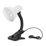 LATSA, lampa biurkowa z klipsem, 40W, E27, stal + tworzywo, biała DL-3/W ORNO