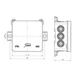 Puszka instalacyjna naścienna NS5 FASTBOX&HOOK - kolor biały