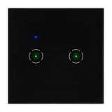 Włącznik podtynkowy podwójny Wi-Fi Tuya Smart Home czarny ORNO