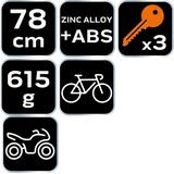 Składana zabezpieczenie roweru na klucz