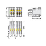 MCS-MICRO gniazdo 4-bieg. j-szare raster 2,5 mm /200szt./ WAGO