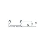 univers N Blok dla szyn zbiorczych poziomych 12/20/30x5/10mm 60mm 4-pol. 300x250mm UE21E0 HAGER