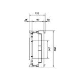 univers N 300x250mm podzespół dla wyłącznika mocy H3+ P160 UK21LH0 HAGER