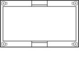 univers N Blok pusty 150x250mm UD11F1 HAGER