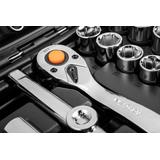 Klucze nasadowe 1/2", 1/4" , zestaw 82 szt., CrV