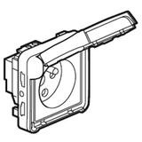 Plexo55 Gniazdo Pojedyncze Z Uziemieniem Z Blokadą Czerwone 16A-250V 069553 LEGRAND