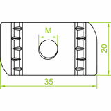 NRM8 Nakrętka rombowa