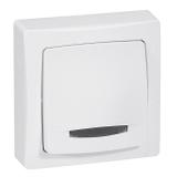 OTEO PRZYCISK JEDNOBIEGUNOWY Z PODŚWIETLENIEM BIAŁY KOMPLET 6A-250V~, Legrand