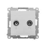 Simon 55 Gniazdo antenowe R-TV końcowe separowane 1x Wejście: 5÷862 MHz Aluminium mat