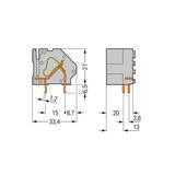 modularna złączka do płytek drukowanych /50szt./ WAGO