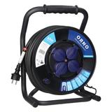 Przedłużacz bębnowy profesjonalny IP44, 4 gniazda 2P+Z (Schuko), kabel gumowy olejoodporny, H07RN-F