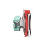 Simon Basic Gniazdo wtyczkowe z uziemieniem z przesł. torów prądowych bryzgoszczelne IP44 16A 250V zaciski śrubowe klapka transp. czerwone BMGZ1BZ.01/22A BMGZ1Bz.01/22a KONTAKT