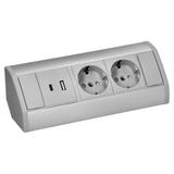 "Gniazdo meblowe 2x2P+Z (Schuko), 2xUSB (typ A+C