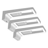 ARTUS zestaw 3 lampek podszafkowych LED, 3x3W, 3x225lm, 4000K, z włącznikiem dotykowym i USB, szare