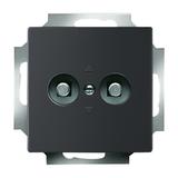 FUTURE Gniazdo wyrównania potencjałów (męskie)  czarny matowy