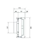 univers N 300x500mm podzespół dla wyłączników mocy H3+ 2xP250 +napęd silnikowy UK22LH1M HAGER