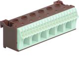 QuickConnect Blok samozacisków fazowy brązowy 6x16+20x4mm2 szer. 105mm KN26P HAGER