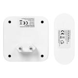 SETI AC, dzwonek bezprzewodowy, sieciowy, przycisk bezbateryjny, learning system, 32 dźwięki, 150m,