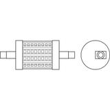 LED LINE 78mm 60 6,5W 827 230V R7S 6X1 LEDVANCE