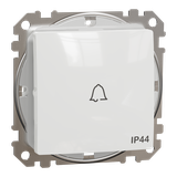 Sedna Design & Elements, przycisk dzwonek IP44, biały