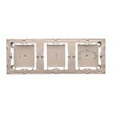 puszki instal. Puszka natynkowa płytka (31mm) potrójna satynowy MPN3/29 KONTAKT