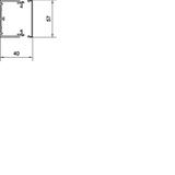 tehalit.LFH Kanał elektroinstalacyjny bezhalogenowy 40x60mm jasnoszary LFH4006007035 HAGER