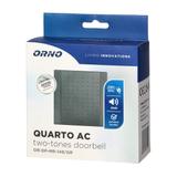 Dzwonek elektromechaniczny dwutonowy QUARTO AC, 230V, grafit OR-DP-MR-149/GR ORNO