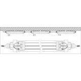 Oprawa DAMP PROOF LED COMPACT 1200 44W 4000K GR IP66