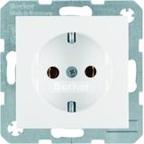 BERKER S.1/B.3/B.7 Gniazdo SCHUKO czerwony 41431912 41431909 HAGER