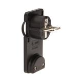 Wtyczka płaska Uni-Schuko z uchwytem czarna OR-AE-1311/B ORNO