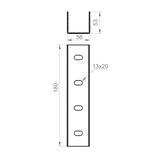 LCM50H50 Łącznik ceownika 1,5 mm
