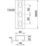 CPS 4, LISTWA MONTAŻ.6M CPS 4 PERF.FT