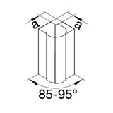 tehalit.BR65/BRS Kąt zewnętrzny 65x210 D, PC-ABS, jasnoszary