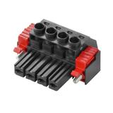 BVZ 7.62HP/04/180SF SN BK BX Wtyk PCB (złącze wiązki), 7.62 mm, Liczba biegunów: 4, Przyłącze z jarzmem /100szt./ 1930180000 WEIDMÜLLER