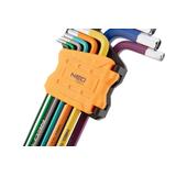 Klucze sześciokątne 1.5-10 mm, zestaw 9 szt.